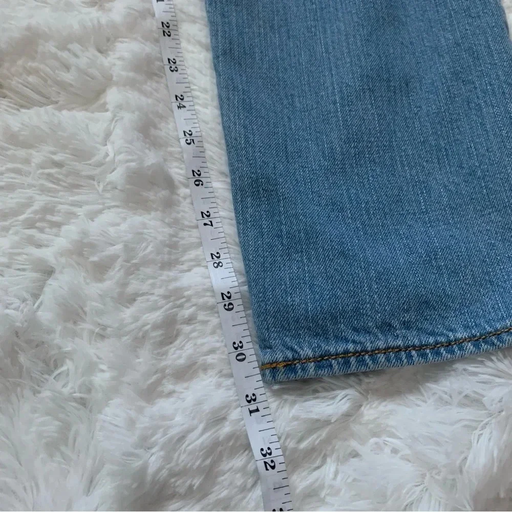 Levi’s 501 original straight button fly, distressed jeans 36 x 32.